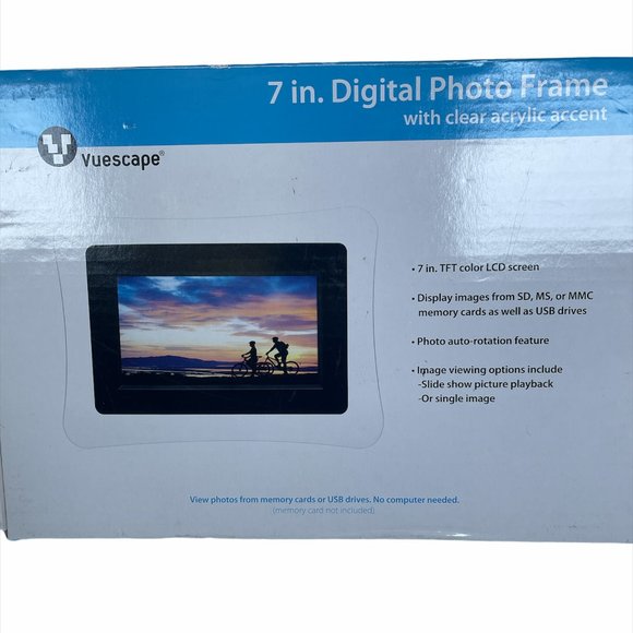NIB Vuescape 7in Digital Photo Frame - Picture 1 of 3